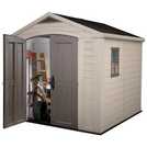 Keter Factor Plastic Garden Shed - 8 x 8ft, Beige