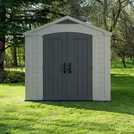 Keter Factor Plastic Garden Shed - 8 x 8ft, Beige