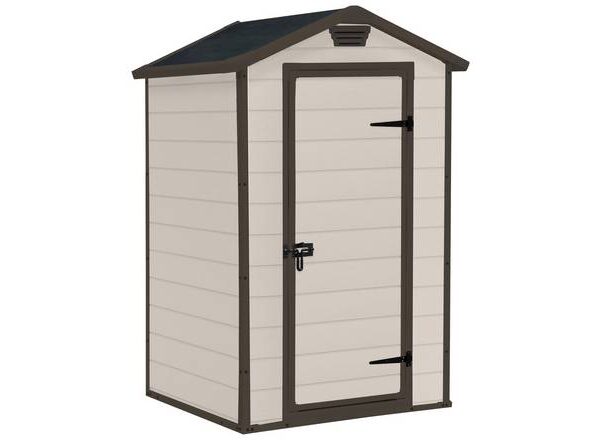 Keter Manor Apex Outdoor Garden Storage Shed 4 x 3ft - Brown