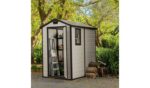 Keter Manor Apex Outdoor Garden Storage Shed 4 x 6ft - Brown