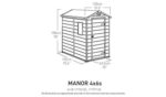 Keter Manor Apex Outdoor Garden Storage Shed 4 x 6ft - Brown