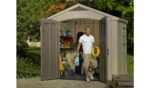 Keter Factor Apex Garden Storage Shed 8 x 6ft – Beige/Brown