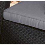 Keter Corfu Outdoor 4 Seater Rattan Garden Table & Chairs Set