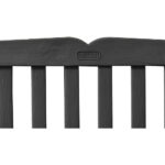 Keter Eden Bench Outdoor Storage Box Garden Furniture, Graphite and Grey, 132.5L x 75W x 18.5H cm